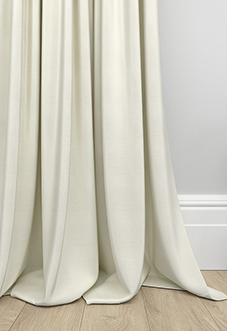Akoya Faux Silk, Lustre Chalk - Made to Measure Curtains